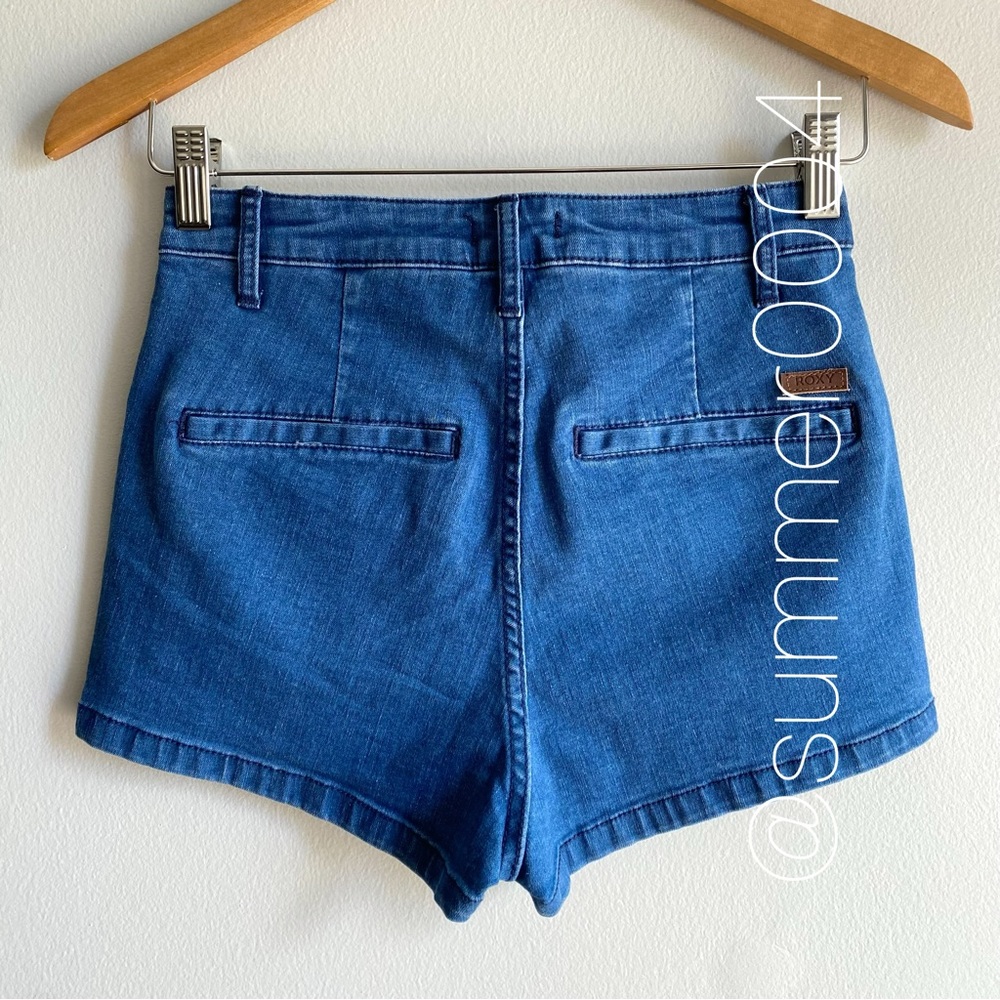 NWOT Roxy In My Head High Rise Denim Shorts 25 - Picture 2 of 10